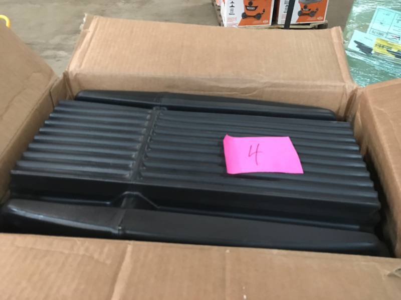lot 4 image: Step2 Mail Master Streamline Black OverPost Mounted Plastic Mailbox- good condition