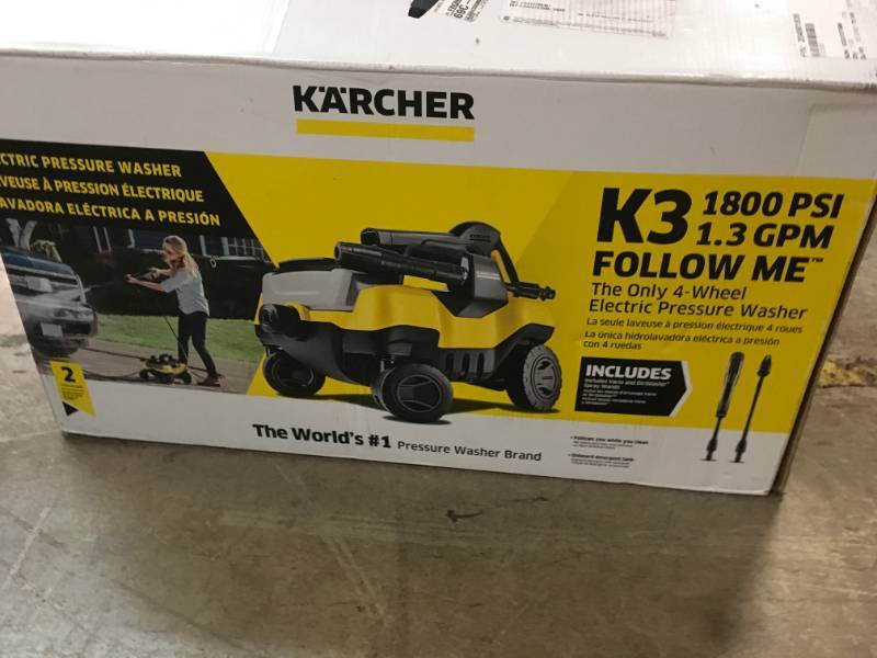 Karcher K 3 000 1 800 Psi 1 3 Gpm Electric Pressure Washer Used Kx Real Deals Inver Grove Heights Tools Ceiling Fans Outdoor Power Bathroom Fixtures Housewares K Bid
