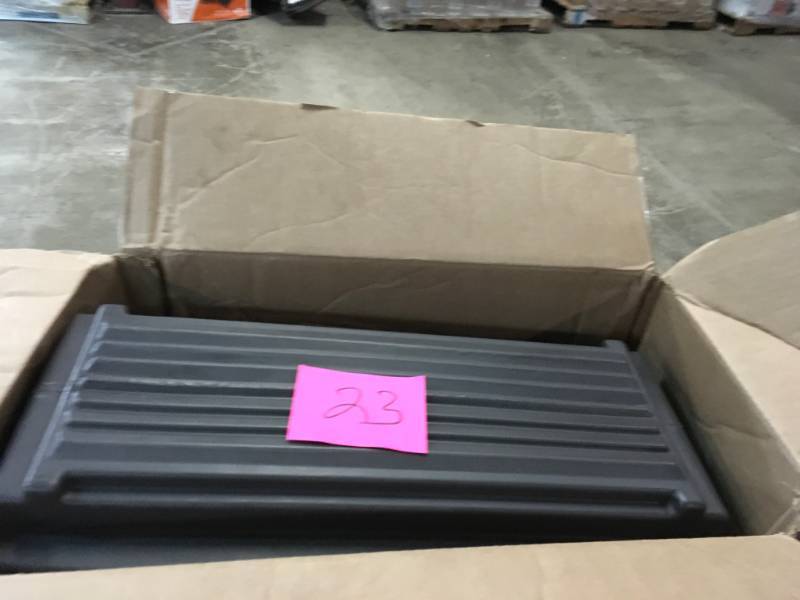 lot 23 image: Simplay3 Rustic Home Sandstone  Espresso Post Mount Mailbox- open box