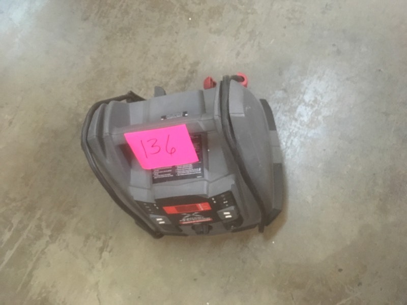 lot 136 image: Battery Extender 12-Volt, 1,200 Amp Battery Jump Starter- used