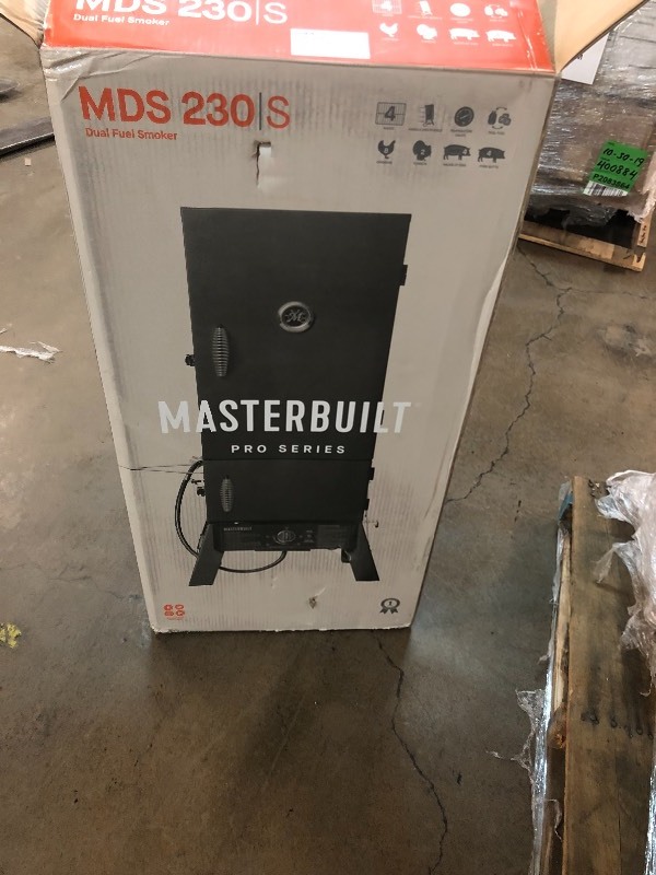 lot 158 image: Masterbuilt Pro MDS 230S Dual Fuel Smoker not used