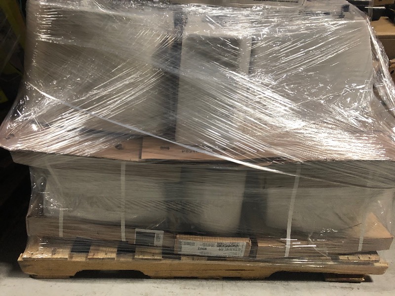 lot 165 image: Pallet of Salvage assorted American Std Toilet tanks in good condition not used some missing covers