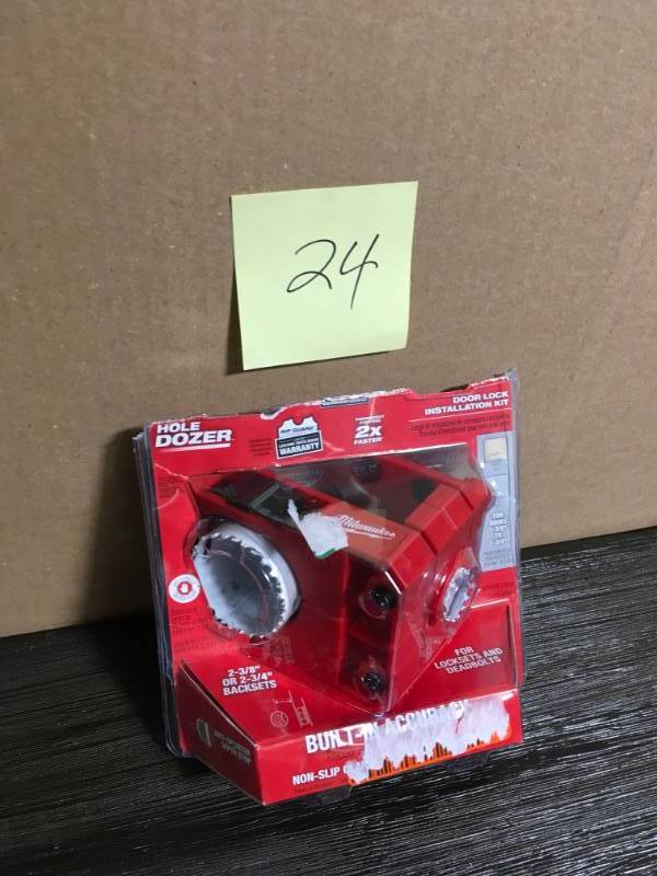 Milwaukee 49 22 4073 Hole Saw Door Lock Installation Kit Open Box