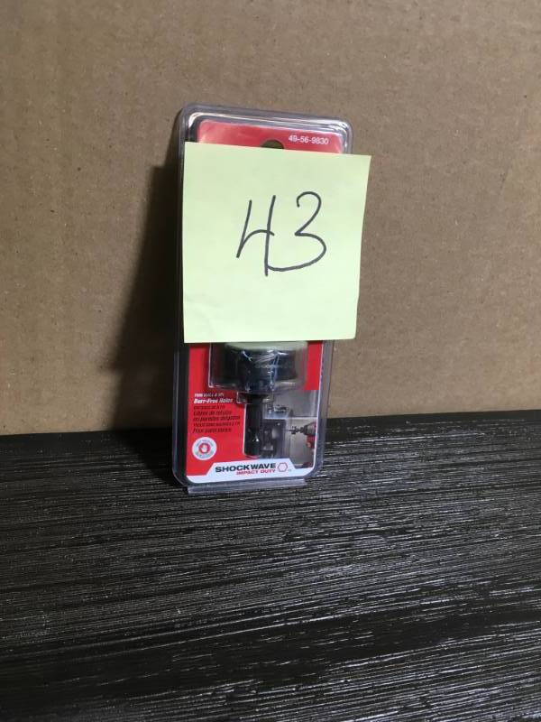 lot 43 image: Milwaukee 49-56 Thin Wall Hole Saw- open box