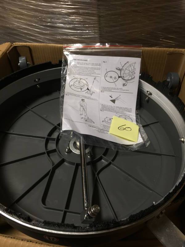 lot 60 image: RIDGID Professional 18 in. 4200 PSI Quick Connect Surface Cleaner for Gas Pressure Washers- good condition