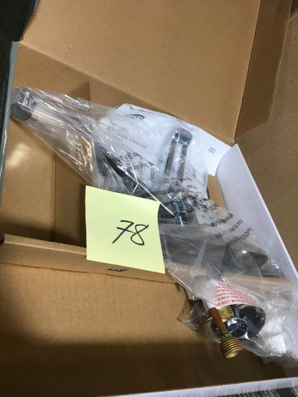 lot 78 image: EZ-FLO Kitchen Prestige Collection 1-Handle Kitchen Faucet in Chrome Triple chrome- not used