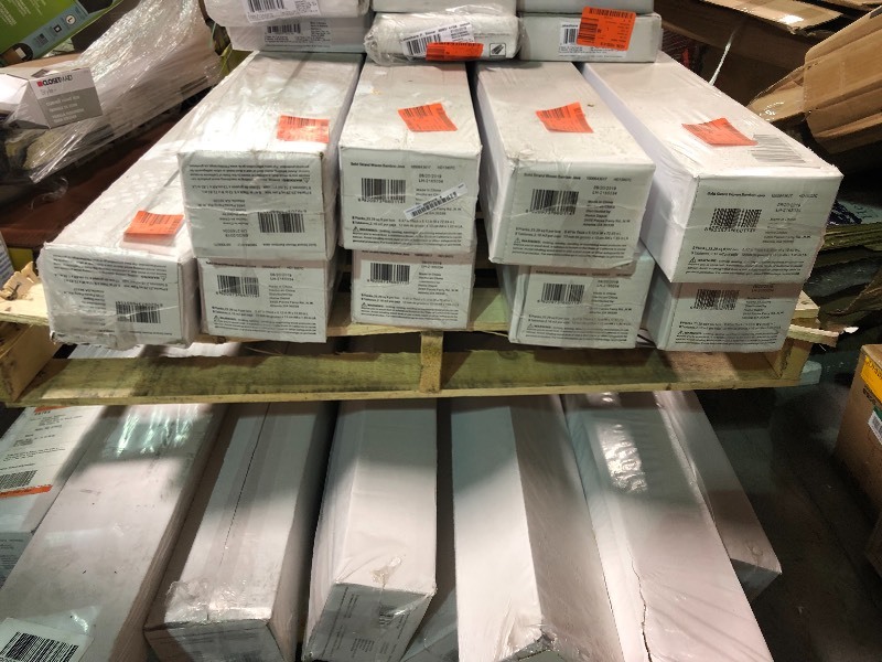 lot 158 image: Lot of 9 cases of Home Decorators Collection Strand Woven Java 12 in. T x 5-18 in. W x 72 in. L Solid Bamboo Flooring Covers 23.29 sq. ft. case