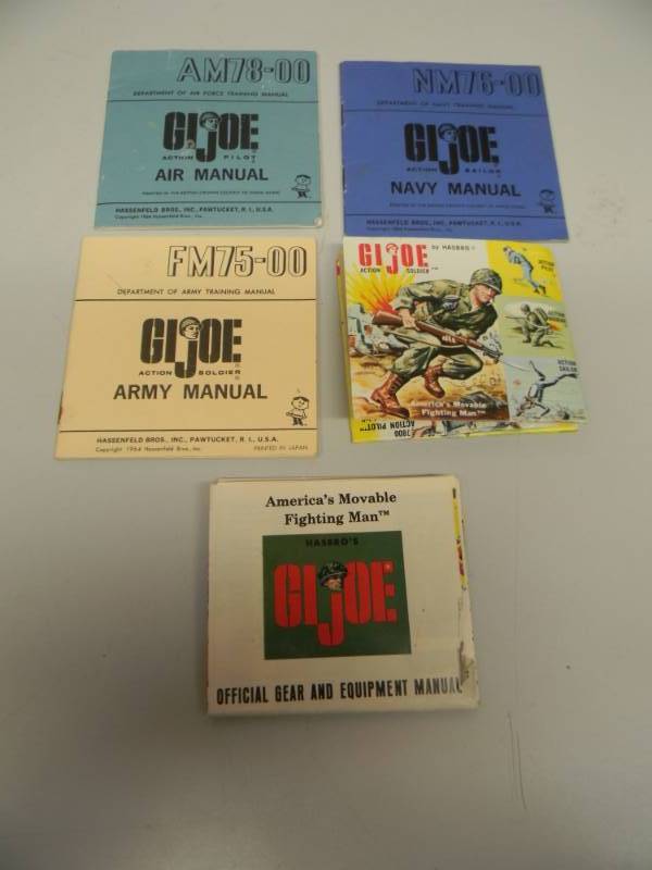 lot 7 image: VINTAGE 1964 G.I. JOE MANUALS ARMY, NAVY. AIR WORIGINAL G.I. JOE HASBRO ADVERTISEMENTS - RARE - SEE PICTURES