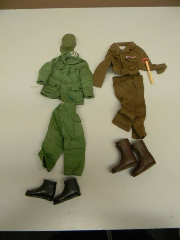 Vintage Hasbro G.I. JOE MP Brown Ike Jacket & Pants Uniform # 23 & G.I. JOE  VINTAGE ACTION SOLDIER MARINE GREEN BERET OUTFIT - SEE PICTURES! | MAN CAVE  DEALER! - VINTAGE