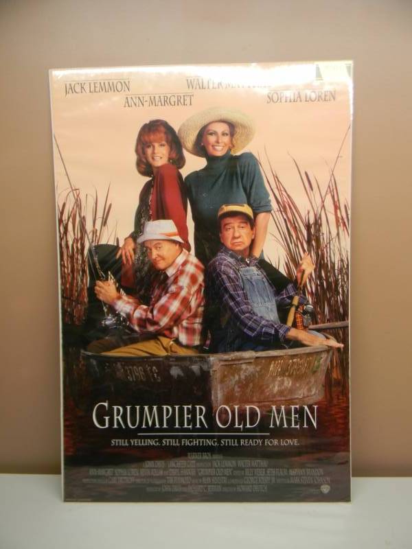 lot 29 image: GRUMPIER OLD MEN ORIGINAL MOVIE POSTER - JACK LEMON, ANN-MARGRET, WALTER MATTHAU, SOPHIA LOREN - NICE AWESOME MN MOVIE - SEE PICTURES