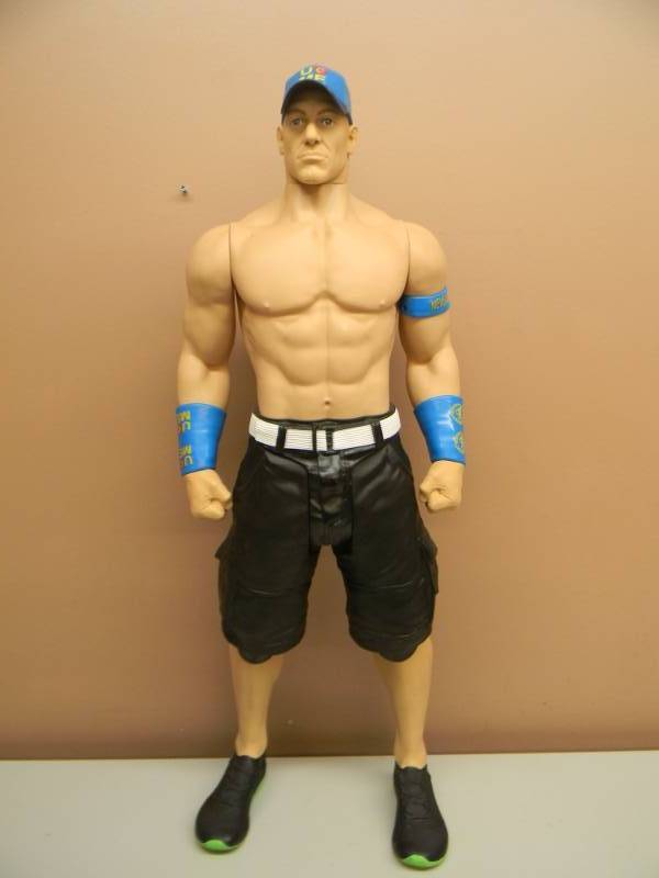lot 50 image: Rare Blue 2015 Wicked Cool Toys WWE John Cena Giant 31 Tall Action Figure - AWESOME - SEE PICTURES