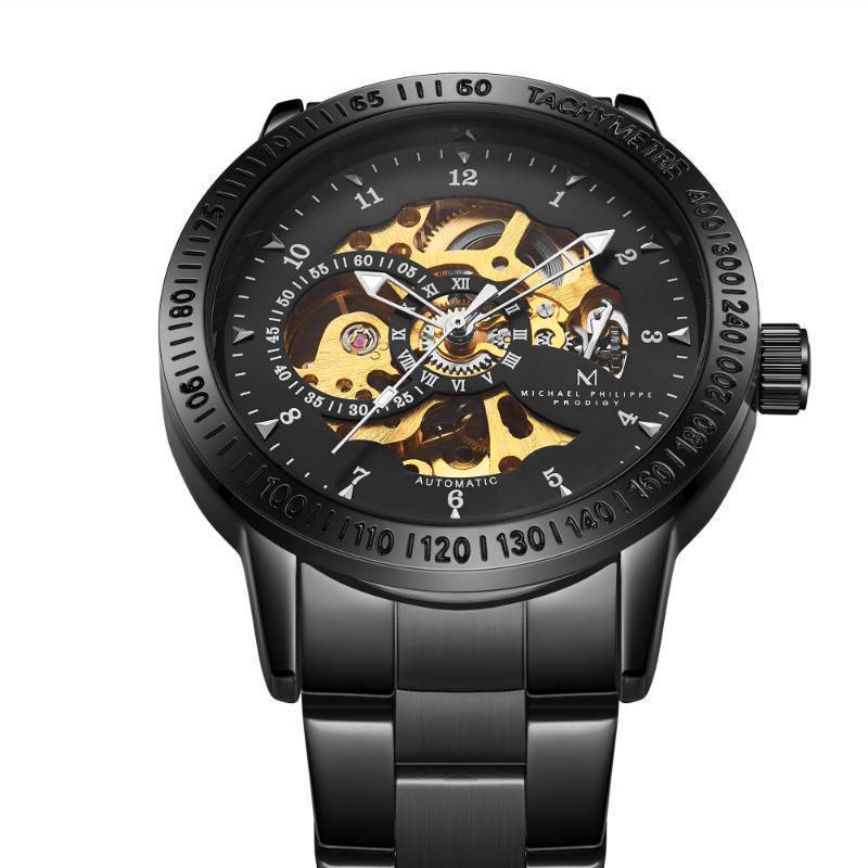 lot 88 image: Mens Prodigy  42.5mm Oyster Steel Link Curie Gold Limited Edition