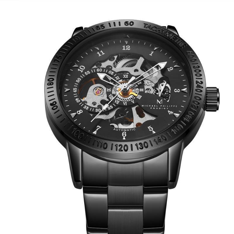 lot 89 image: Mens Prodigy  42.5mm Oyster Steel Link Stratan Silver