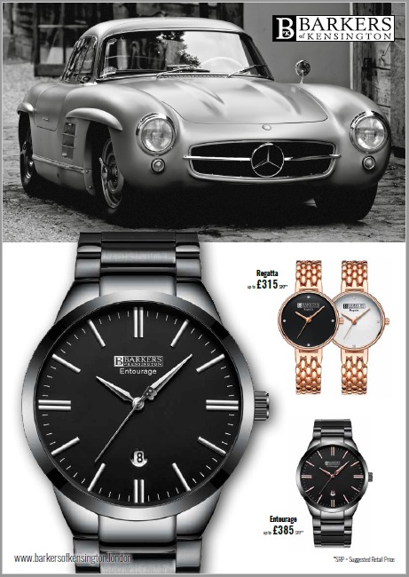 lot 96 image: Barkers of Kensington Entourage Rose Timepiece - $730 MSRP