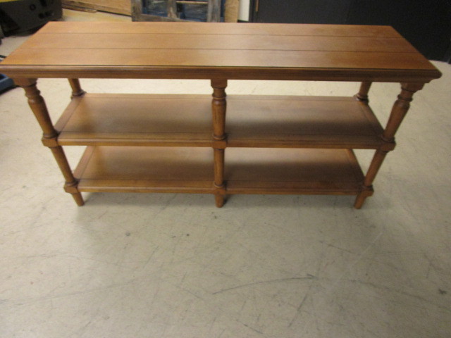 lot 304 image: THREE SHELF WOOD CABINET