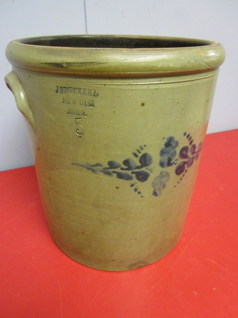 lot 369 image: J. STOECKERT CROCK, FROM NEW ULM, MN