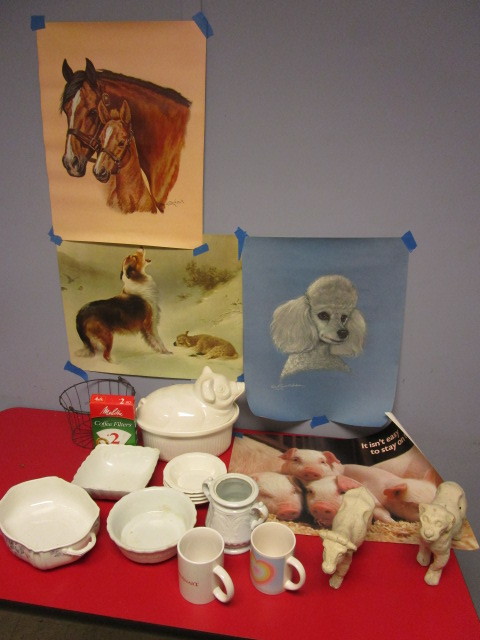 lot 394 image: VINTAGE ALFRED MEAKIN ENGLAND ROYAL IRONSTONE CHINA DISHES, OTHER CHINA, POSTERS