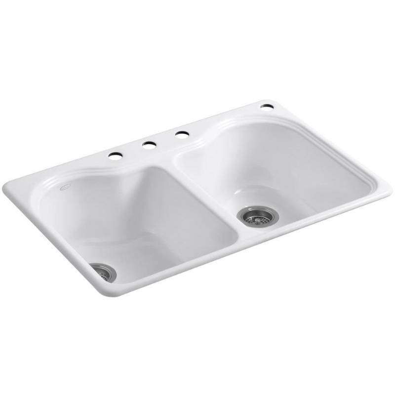 Kohler Hartland Drop-In Cast-Iron 3...