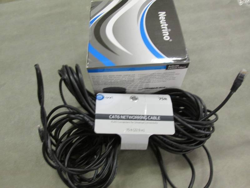 Cat6 Networking Cable 75 ft, Carbon...