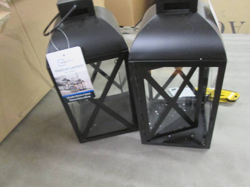Lot of 2 Mainstays Medium Lantern B...