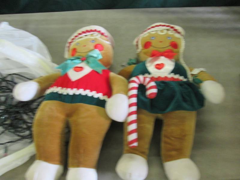 Large Plush Gingerbread Couple...