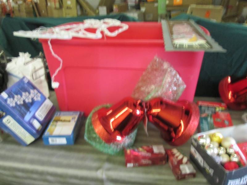 2 Sets Large Bells, Icicle Lights, ...