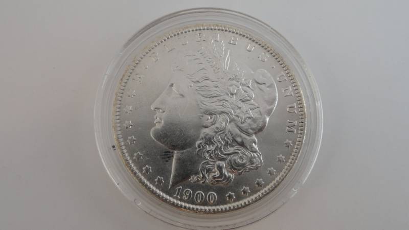 lot 2 image: 1900 o Morgan Silver Dollar