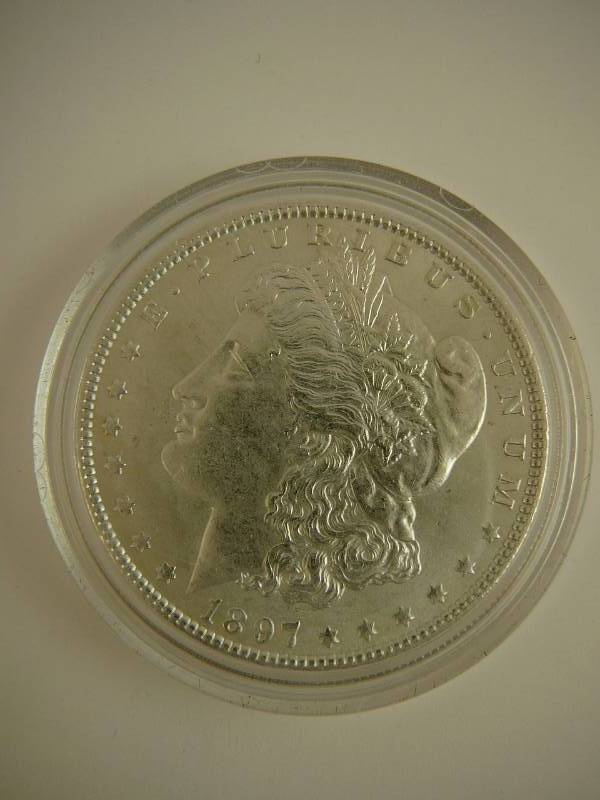 lot 10 image: 1897 Morgan Silver Dollar