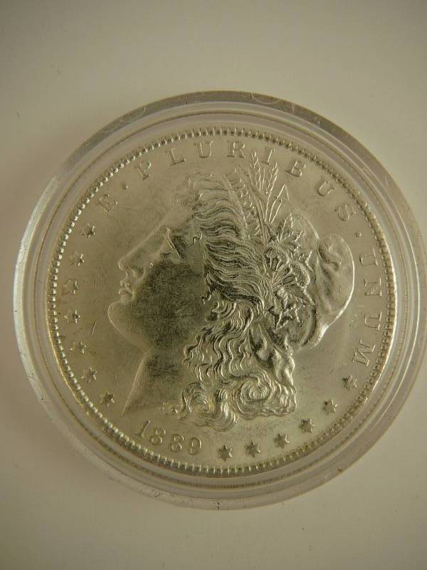 lot 12 image: 1889 Morgan Silver Dollar