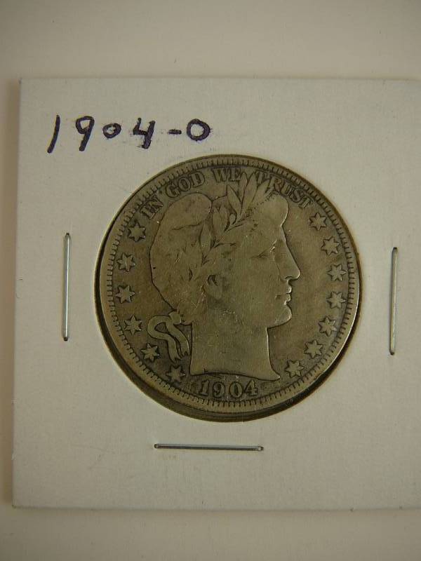 lot 15 image: 1904 O Barber Half Dollar