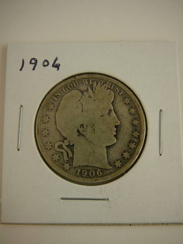 lot 17 image: 1906  Barber Half Dollar
