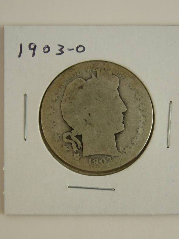 lot 26 image: 1903 O Barber Half Dollar