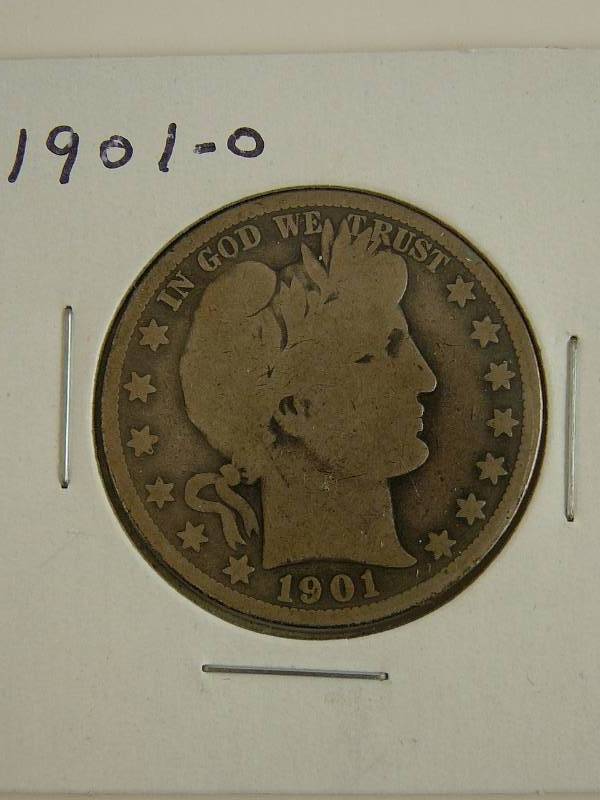 lot 29 image: 1901 O Barber Half Dollar