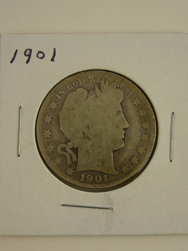 lot 30 image: 1901 Barber Half Dollar