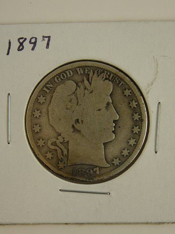 lot 32 image: 1897 Barber Half Dollar
