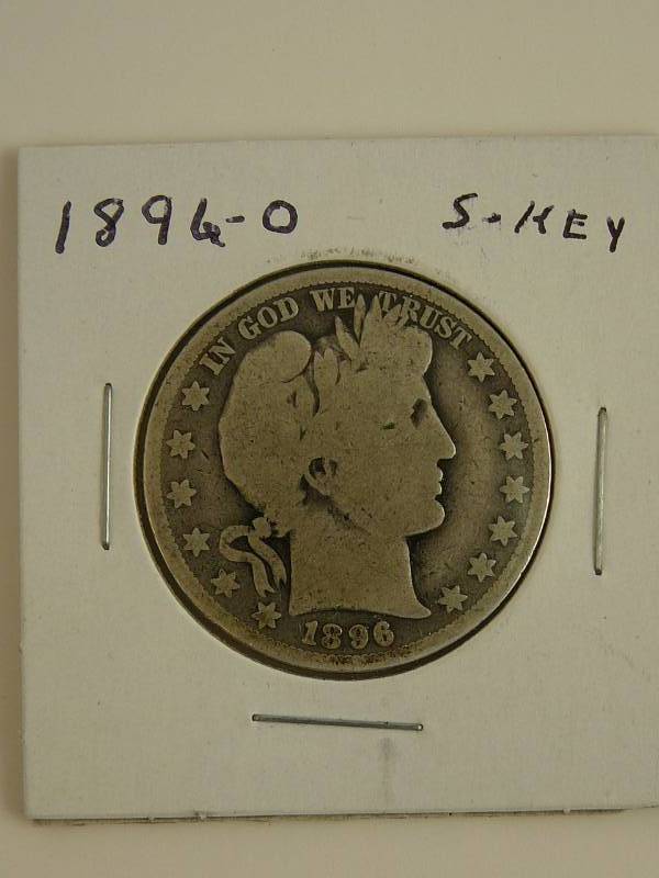 lot 34 image: 1896 O Barber Half Dollar