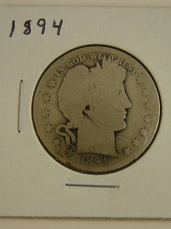lot 38 image: 1894 Barber Half Dollar