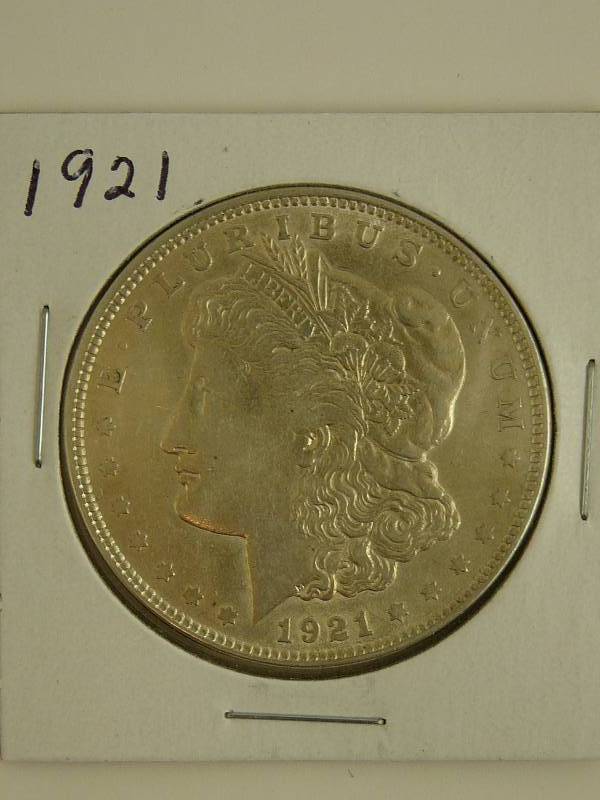 lot 42 image: 1921 Morgan Silver Dollar