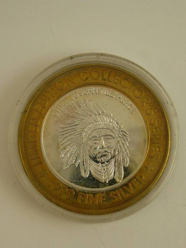 lot 67 image: .999 Center Jackpot Junction Chief Joseph Nez Perce
