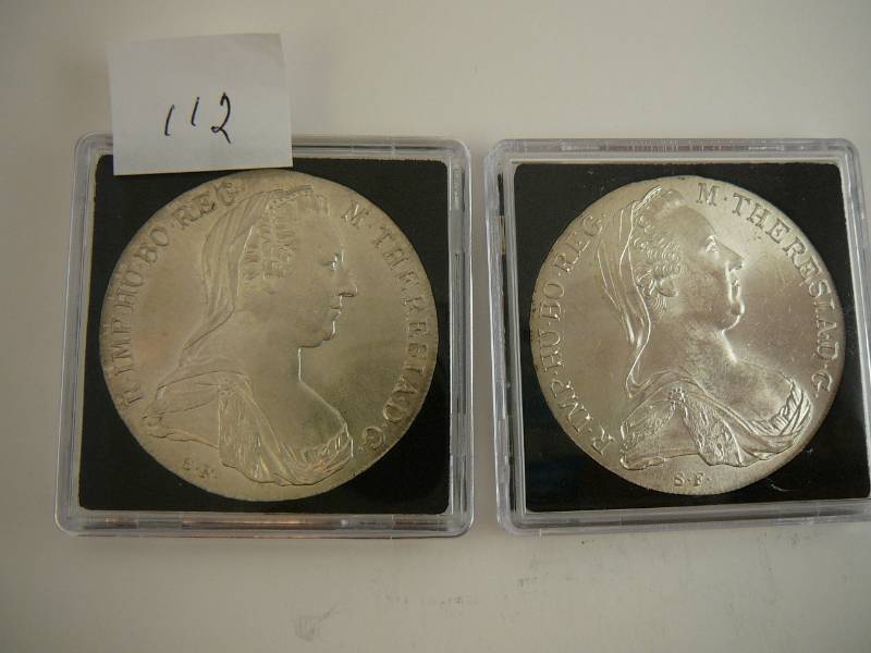 lot 112 image: 2 - 1780 .833 Silver XM Theresia DG Burg Co Tyr X Archid AVST Dux SF Mint
