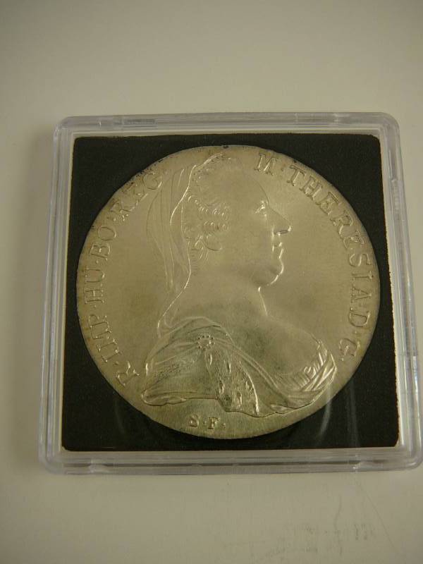 lot 114 image: 1780 .833 Silver XM Theresia DG Burg Co Tyr X Archid AVST Dux SF Mint