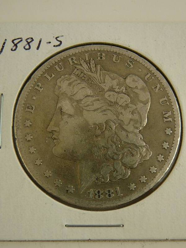 lot 118 image: 1881S Morgan Silver Dollar