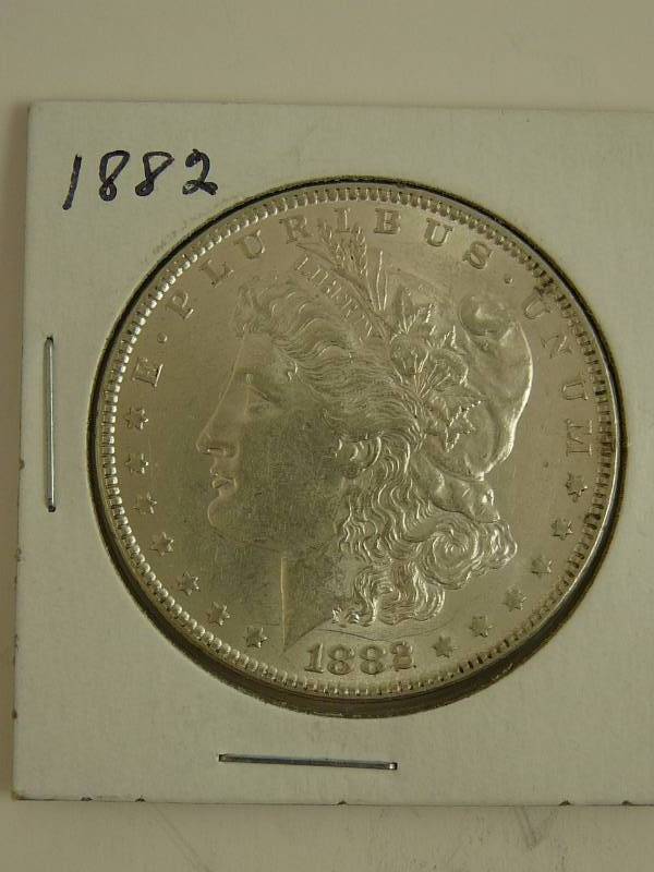 lot 133 image: 1882 Morgan Silver Dollars