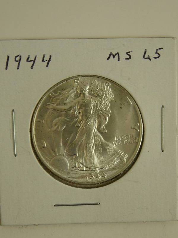 lot 134 image: 1944 Walking Liberty Half Dollars