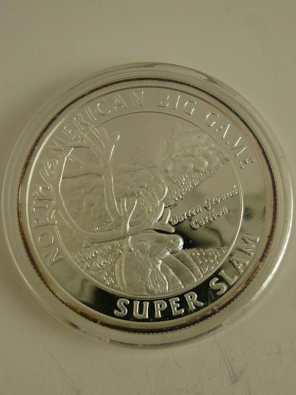 lot 135 image: .999 1 oz Fine Silver  North American Hunting Club