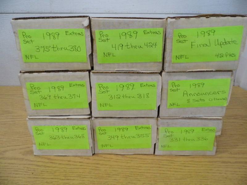 Lot of 9 Boxes of NFL Cards