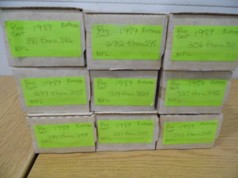 Lot of 9 Boxes of NFL Cards