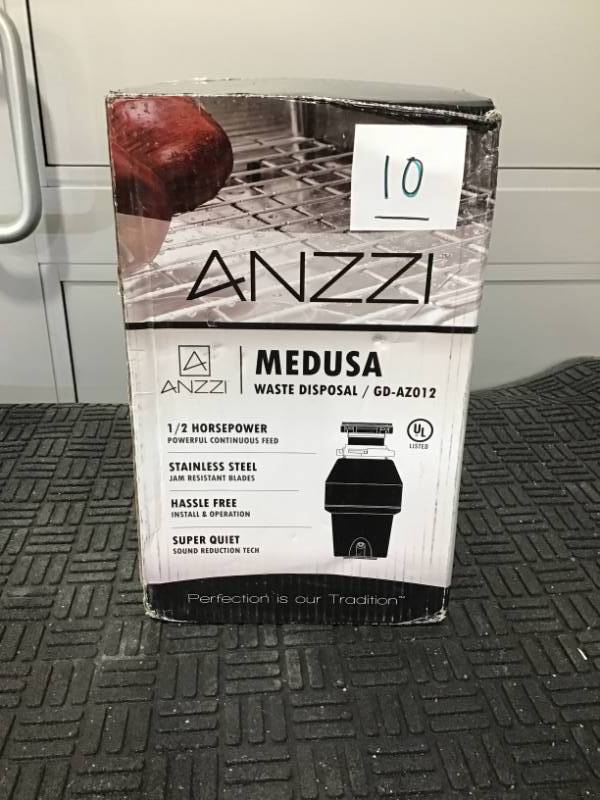 lot 10 image: ANZZI Medusa Series 12 HP Continuous Feed Garbage Disposal