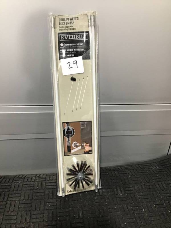 lot 29 image: Everbilt Drill Powered Dryer Vent Cleaning Brush Kit