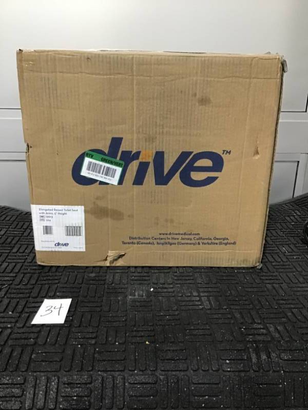 lot 34 image: Drive Brand Raised Toilet Seat- New